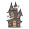 Glitzhome® 61.75"H Lighted Halloween 2D Haunted House Outdoor Decor
